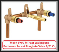 (NEW) Moen 9700 MPact Wallmount Bathroom Faucet Roughin Valve ½”