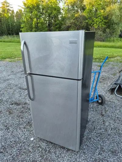 Stainless Fridge Frigidaire 30'' top freezer Refrigerator, View more