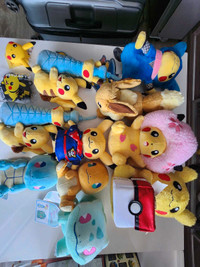 Assorted official pokemon store japan exclusive plushies +