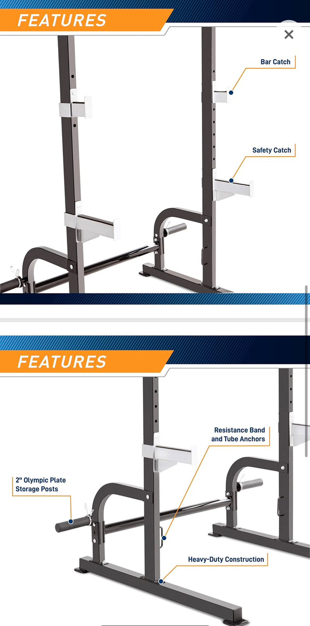  Olympic Cage Home Gym System – Multifunction Squat Rack in Exercise Equipment in Hamilton - Image 3