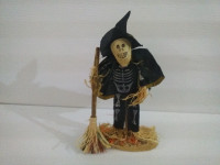 Halloween: Corn Husk Skeleton Handmade by Nicole Naturals 80s