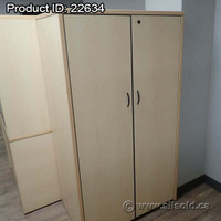 Blonde 2 Door Storage Cabinet, Locking