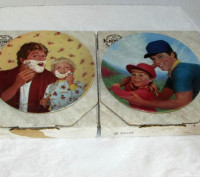 A Father’s Love Collector Plates X2 Vintage Decorative Gift Idea