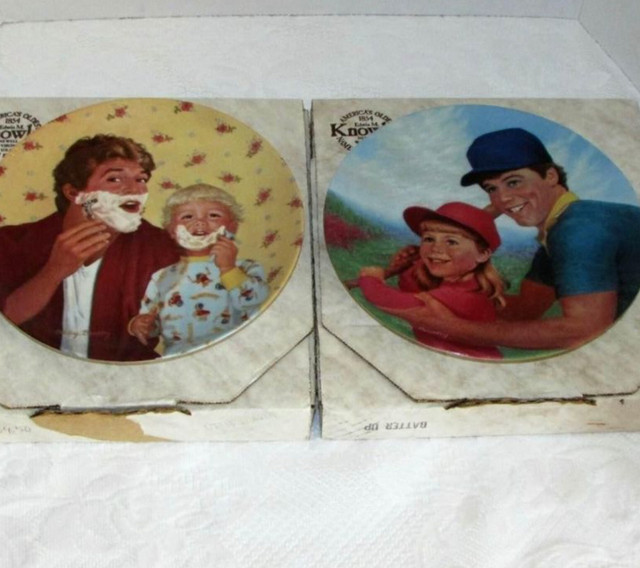 A Father’s Love Collector Plates X2 Vintage Decorative Gift Idea in Arts & Collectibles in Sudbury