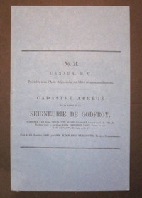 CADASTRE ABRÉGÉ DE LA SEIGNEURIE DE GODFROY (GODEFROY)