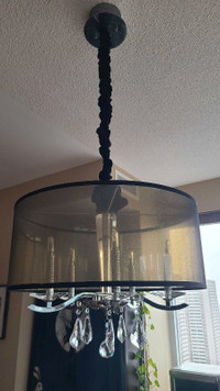 Crystal chandelier light for dining room