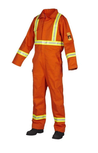 FR Treated 100% Cotton Coverall with Reflective Tape in Other in Norfolk County