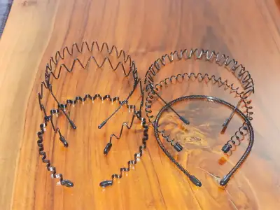 Coated metal hairbands, View more