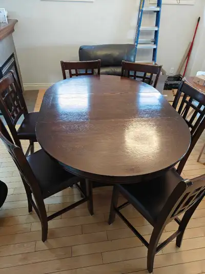The Brick Dena counter-height dining set – table + 6 chairs, View more