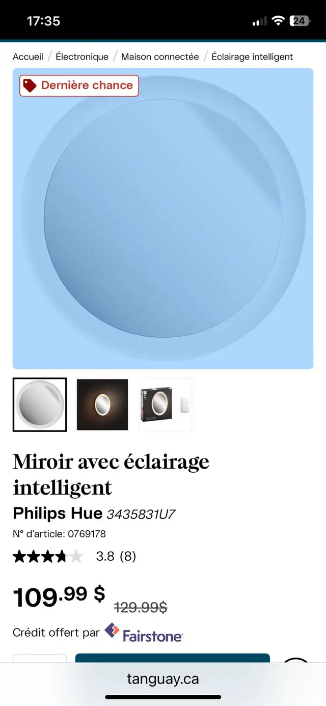 Miroir avec éclairage intelligent  intégré in Home Décor & Accents in City of Montréal - Image 4