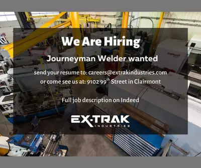 We are looking for a journeyman welder. Must be ticketed. Fab and repair work. 90% in shop work. Som...
