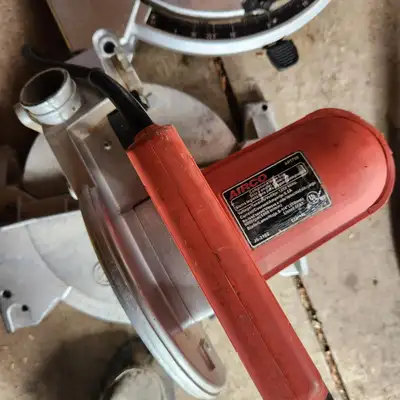 Airco mitre table saw.  (Reduced.), View more