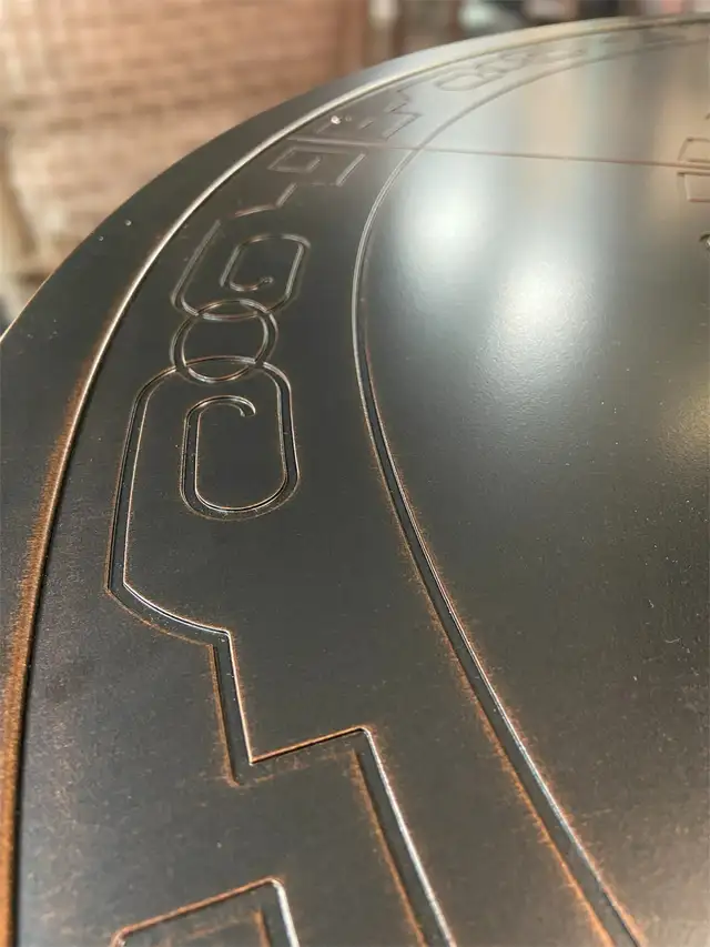 47” Cast Aluminum Outdoor Fire Pit BBQ Dining Table Set in Patio & Garden Furniture in Markham / York Region - Image 6