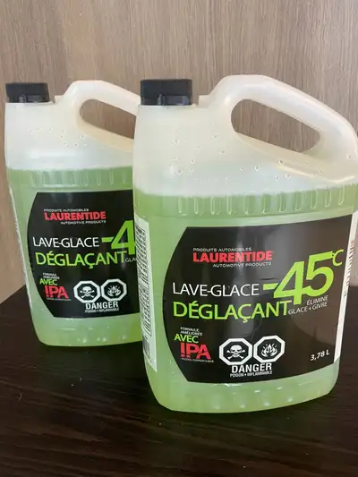 Two 3.7 liter unopened jugs of wiper fluid 0W40 unopened oil New can WD 40- 178 Husky Allen wrench s...