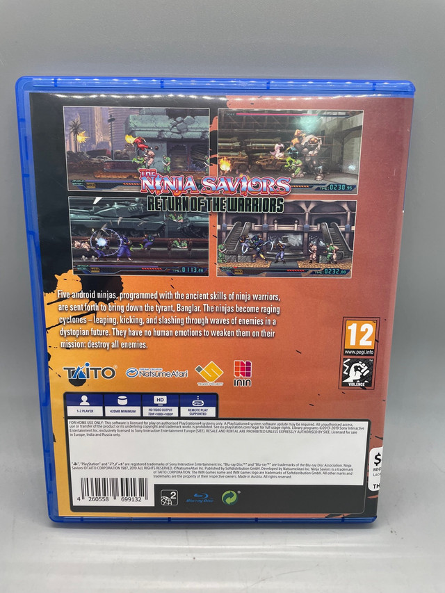 PS4 THE NINJA SAVIORS RETURN OF THE WARRIORS in Sony Playstation 4 in La Ronge - Image 2