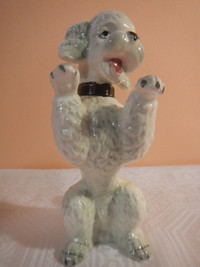 Herend porcelain hand painted poodle dog figurine Hungary