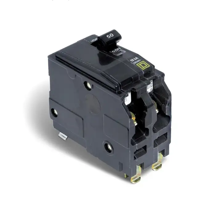 Square D Double Pole 50 Amp QO Plug-On Circuit Breaker in Electrical in Hamilton - Image 2