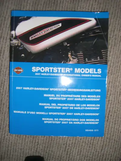 2007 harley sportster owner's manual Phone Frank 403 273 4508 . no texts or emails