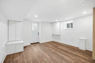 Lower level unit. Brand new renovation, brand new appliances. Washer and dryer in unit. In between t...