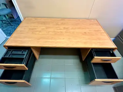 Executive Office Desk - Dissaembled for moving even by a Minivan, View more