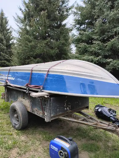 Boat is in good condition, motor has been maintained, scratches and some dents , was used up north i...