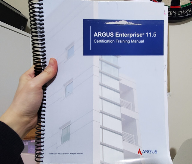 Argus Enterprise Certification Training Manual Textbook Book in Textbooks in Markham / York Region