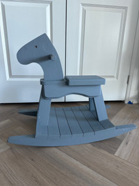 Solid wood rocking horse