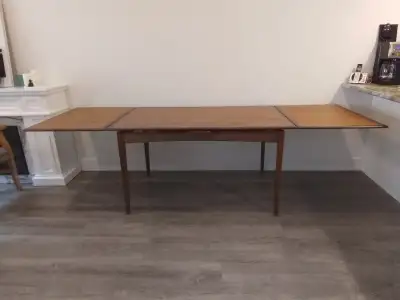 Teak dining table, View more