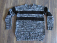 Ladies Medium Black Tape Sweater