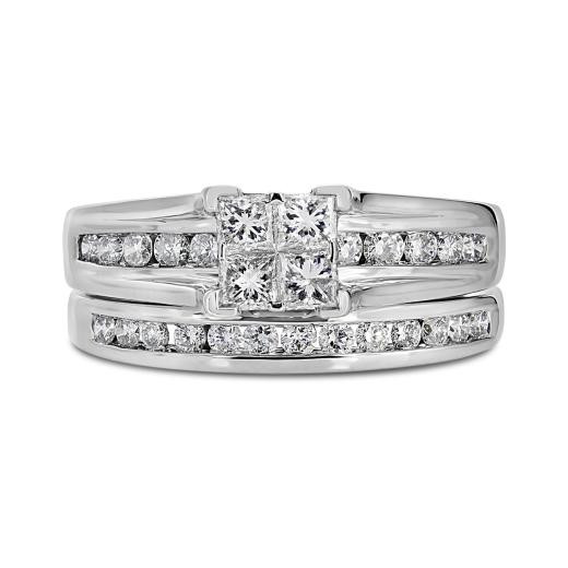 10K White Gold 1.00CTW Diamond Bridal Set in Jewellery & Watches in City of Halifax - Image 2