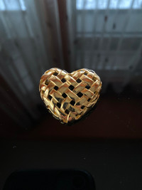 Vintage heart brooch