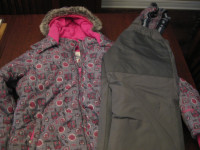 Girl's OshKosh winter jacket & snow pants suit (youth size 12)