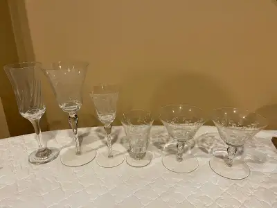 Martini and Champagne Glasses, View more