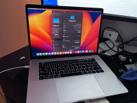 MacBook Pro 15 inch, 2017, i7, 16GB RAM, 500GB Space, Touch Bar