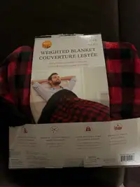 15Lb Plaid/Sherpa Weighted Blanket
