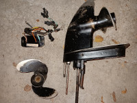 Mercury Outboard 7.5 lower end +switch box + propeller
