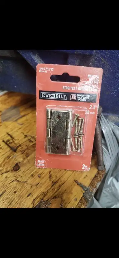 Everbilt 2-inch Zinc-Plated Narrow Utility Hinges Lot for $50, View more