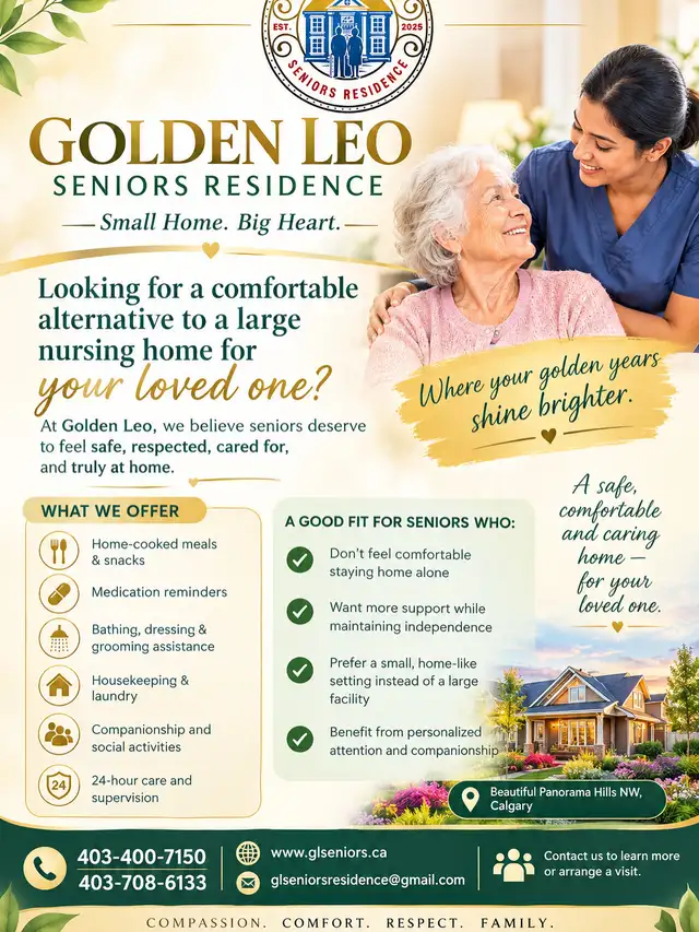 Small Assited living home for seniors 