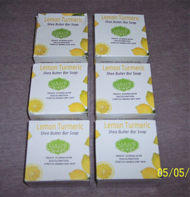 6 TURMERIC & LEMON with SHEA BUTTER Soap Bar for Sale $60 in Health & Special Needs in Mississauga / Peel Region