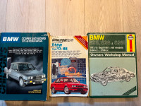 3 BMW Vintage 1970-1988 REPAIR MANUALS books Chilton , Haynes