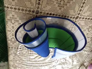 NEW - CRETBEL Blue / Green Do Recovery Cone Collar - Size M &  L, View more