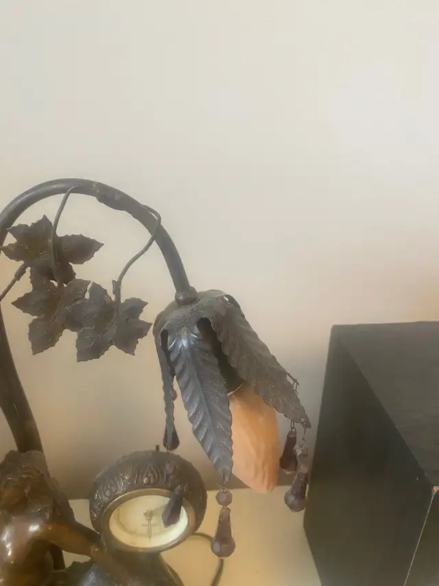 Antique cast bronze lamp 1910s works perfect in Indoor Lighting & Fans in City of Toronto - Image 5