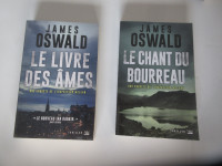 2 livres de James OSWALD Romans policiers Thriller 10$ le duo