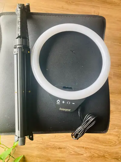 Ring light and tripod, View more