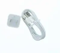 Apple iPhone Lightning to USB Cable for iPhone  & Adapter 5v