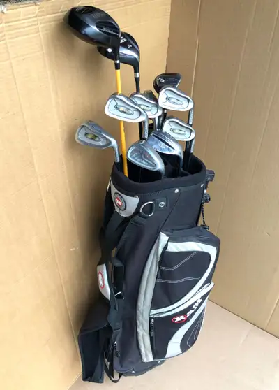 Golf clubs & golf bag, complete set – right hand, View more