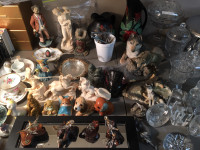  Vintage Figurines, Crystal Glass, Pottery, VHS (Over 150)