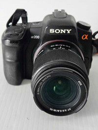 Sony Alpha  A200  10.2MP DSLR Camara W/ 18-70mm F/3.5-5.6 Lens 