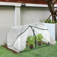 39" x 28" x 24" Portable Mini Greenhouse PE Grow House with Zipp