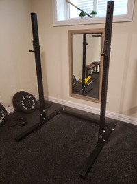 Heavy-duty squat/bench rack